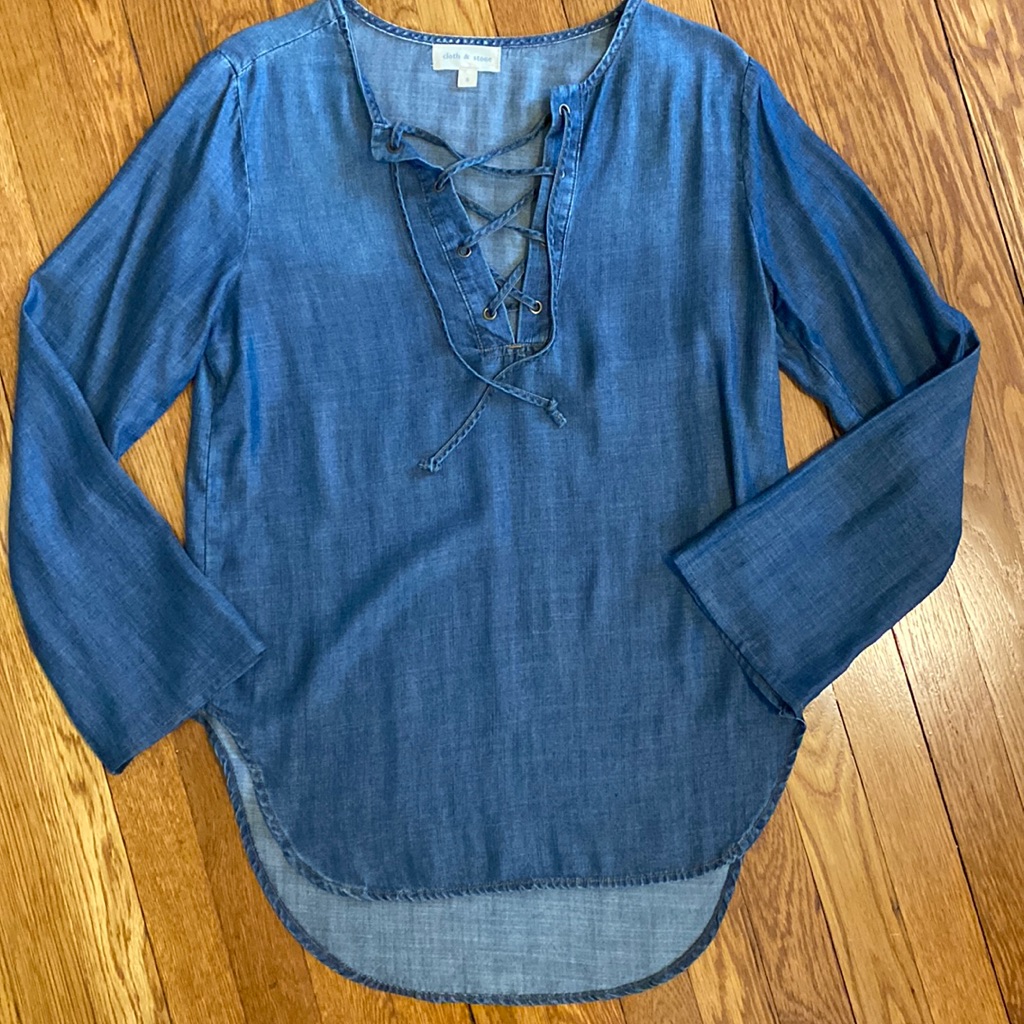 Cloth Stone Denim Blouse Cloth Stone Denim Blouse